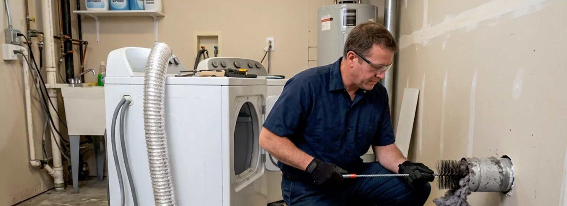 Clogged Dryer Vent Repair in Pasadena, Texas