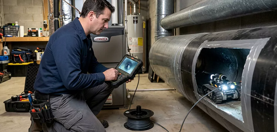 Robotic Duct Inspection in Pasadena, TX