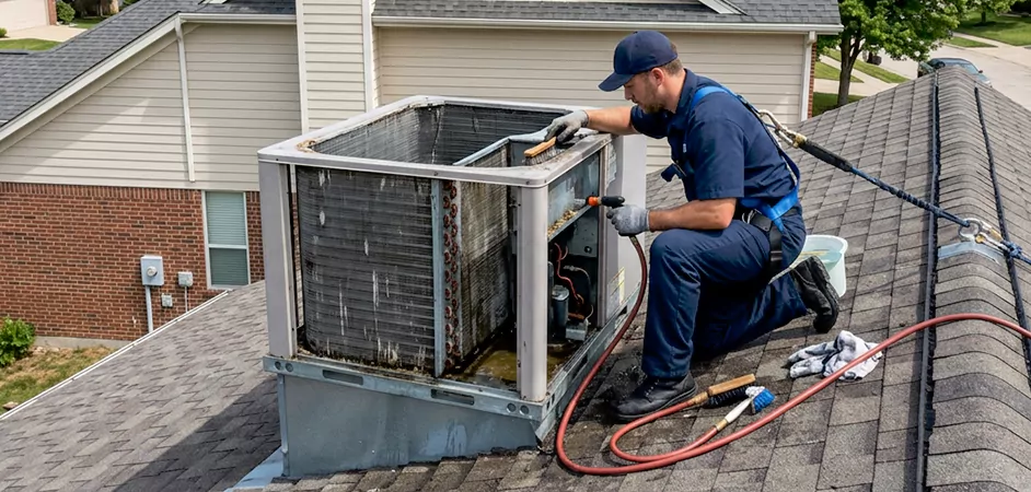 Rooftop Unit Cleaning in Pasadena