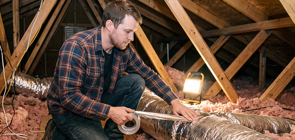 Attic Duct Sealing and Insulation in Pasadena