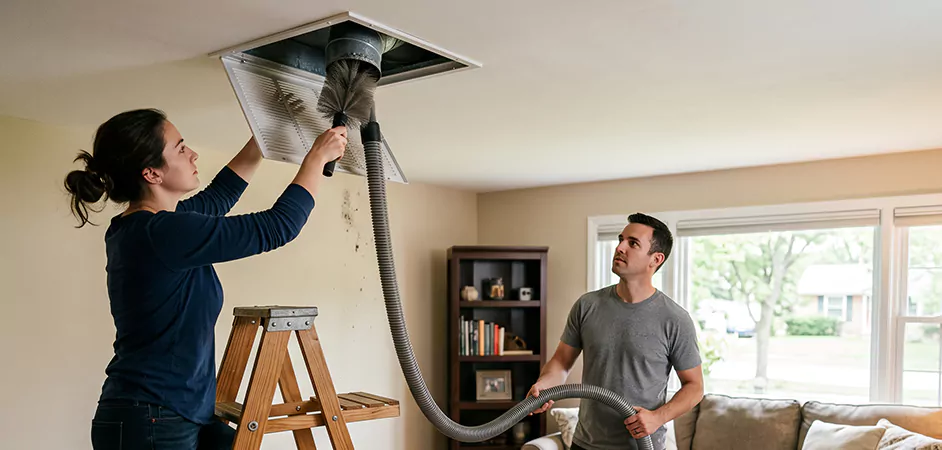 Roof and Wall Exhaust Cap Cleaning in Pasadena