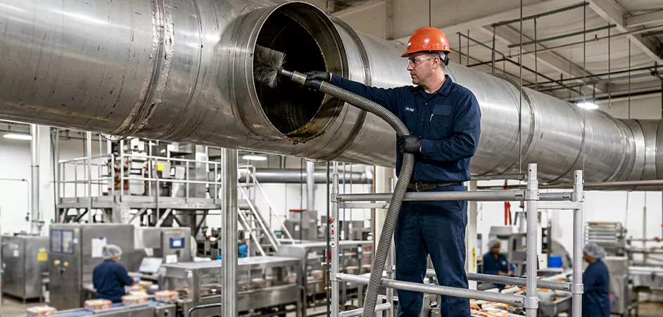 Food Processing Facility Duct Cleaning in Pasadena