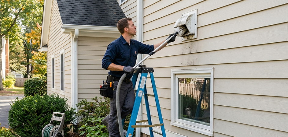 Exterior Vent Cap Cleaning in Pasadena